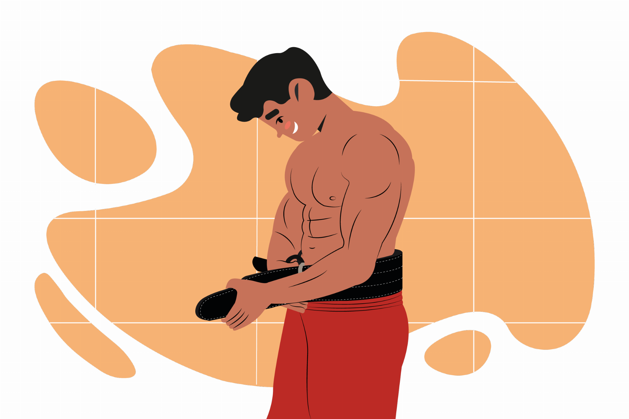 How to use the weightlifting belt correctly during strength training!